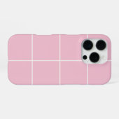 Minimale Farb-Gitter-Prüfstruktur iPhone Hülle (Rückseite (Horizontal))