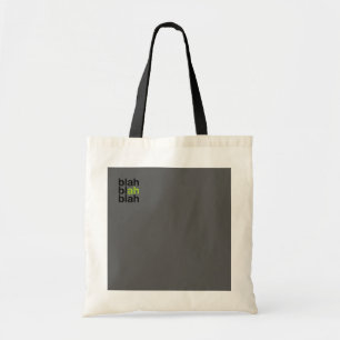 Minimale Farbbblock-Tasche – Blah Blah Blah Tragetasche