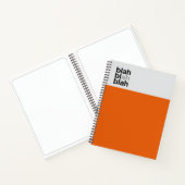 Minimale Farbblock-Notizbuch – Blah Blah Blah Notizblock (Innenseite)