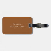 Minimale Farbe Gepäckanhänger (Rückseite horizontal)