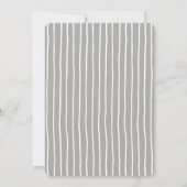 Minimale Farbe | Light Gray | Einladung zur Hochze (Rückseite)