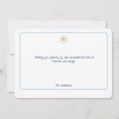 Minimale farbenfrohe Weihnachtsbaumkarte (Rückseite)