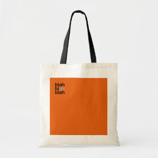 Minimale Farbfeld-Tasche – Blah Blah Blah Tragetasche