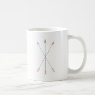 Minimale farbige Pfeile Kaffeetasse
