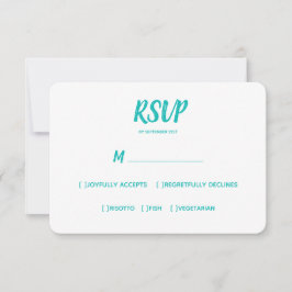 Minimale Farbwahl RSVP Karte