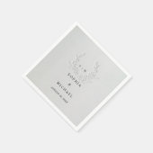 Minimale Faux-Blind-Deboss-Baumwoll-Hochzeitsservi Serviette (Ecke)
