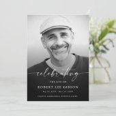 Minimale Feier des Foto-Beerdigungsprogramms Programm (Stehend Vorderseite)