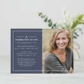 Minimale Feier zum Gedenken an das Leben (Stehend Vorderseite)