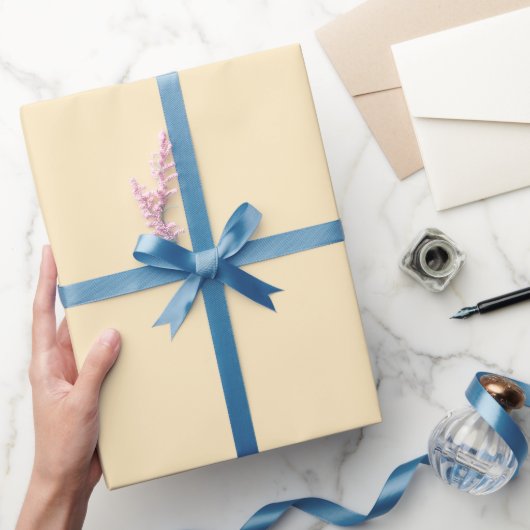 Minimale feste Gelb #FFECC2 Geschenkpapier (Schenken)