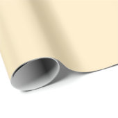 Minimale feste Gelb #FFECC2 Geschenkpapier (Rolleneckpunkt)