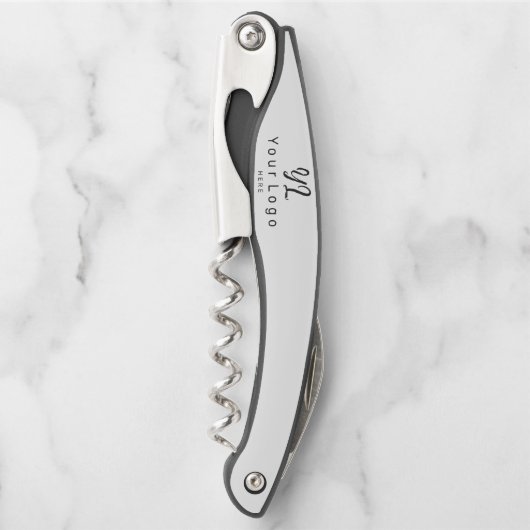 Minimale Firmenmarke Weinflasche Kellnermesser (Vorderseite)