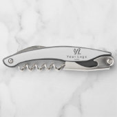 Minimale Firmenmarke Weinflasche Kellnermesser (Rückseite)