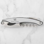 Minimale Firmenmarke Weinflasche Kellnermesser (Vorderseite)