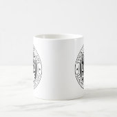 Minimale Firmenname und benutzerdefiniertes Marken Kaffeetasse (Mittel)