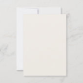 Minimale flache Dankeskarte (Rückseite)