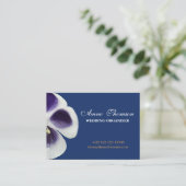 Minimale, florale Berufliche Bussinenkarte Visitenkarte (Stehend Vorderseite)