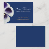 Minimale, florale Berufliche Bussinenkarte Visitenkarte (Vorne/Hinten)