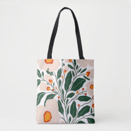 Minimale florale botanische Muster-Tasche Tasche