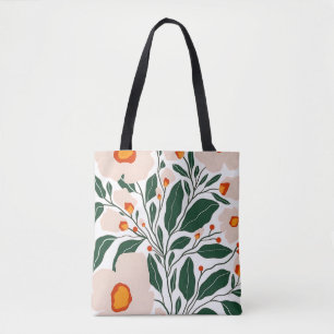 Minimale florale botanische Muster-Tasche Tasche
