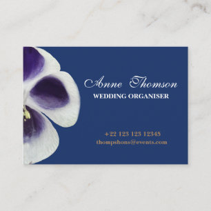 Minimale, florale professionelle Visitenkarte