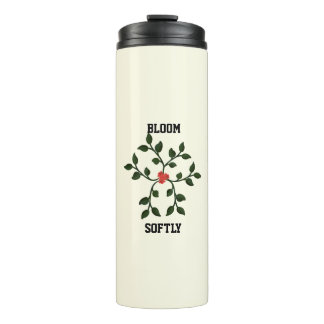 Minimale florale Rankenstruktur | Elegante Botanik Thermosbecher