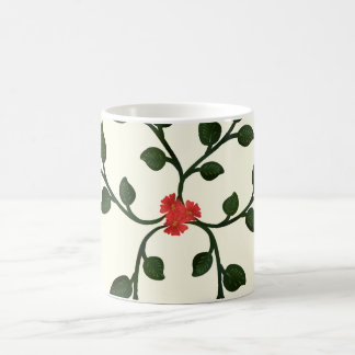 Minimale Florale Reben-Dekoration  | Elegante Bota Kaffeetasse