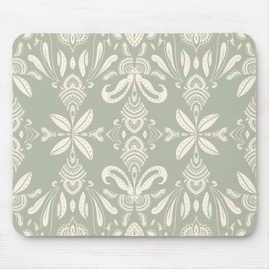 Minimale Floralmuster-Mauspad Mousepad (Vorne)