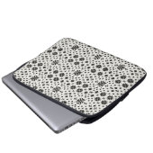 Minimale Folk-Geometrie Nahtloses Muster Laptopschutzhülle (Vorne Knopf)