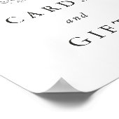 Minimale formale Monogramm-Hochzeitskarten und Ges Poster (Ecke)