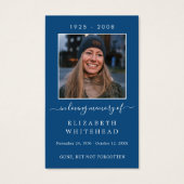 Minimale Foto Beerdigung keltische Gebetskarte Roy (Vorderseite)