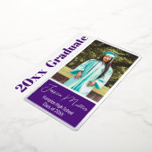 Minimale Foto Graduation Party Folieneinladung (Gedreht)