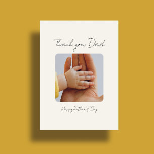 Minimale Foto Happy Father's Day Karte