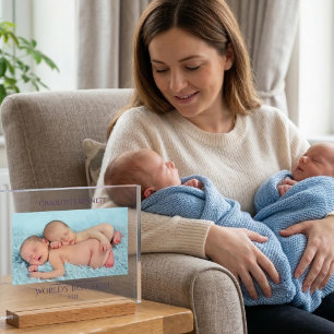 Minimale Foto Muttertagsgeschenk Neue Mutter Ausze Acrylschild