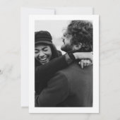 Minimale Foto Script Bridal Dusche Einladung (Rückseite)