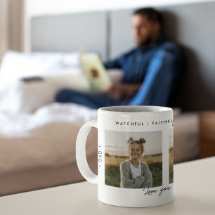 Minimale Fotocollage als Geschenk für christliche Kaffeetasse