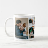 Minimale Fotocollage zum ersten Vatertag als Erinn Kaffeetasse (Links)