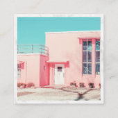 Minimale Fotografie Rose Gold Instagram Marmor Telefonnummerkarte (Rückseite)