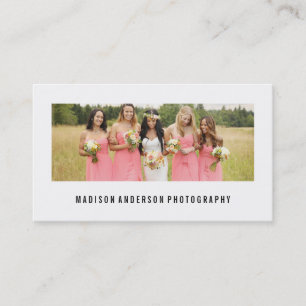 Minimale Fotografie-Visitenkarten des Porträt-  Visitenkarte