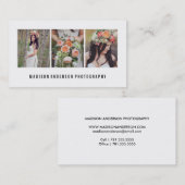 Minimale | Fotografie-Visitenkarten Visitenkarte (Vorne/Hinten)