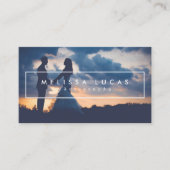 Minimale Fotografie-Visitenkarten Visitenkarte (Vorderseite)