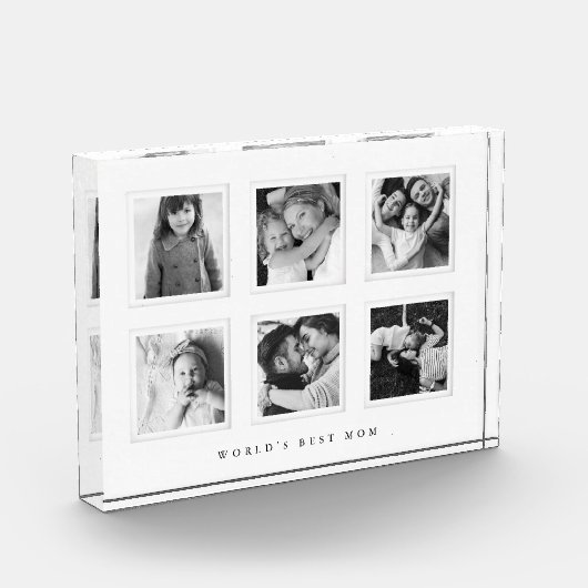 Minimale Fotos Schwarz-weiß Foto Welt beste Mama (Links)