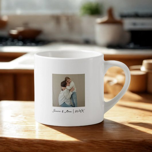 Minimale Fotovorlage Muttertags-Tasse Espressotasse
