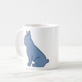 Minimale Französische Bulldogge Gestaltung Kaffeetasse (Vorderseite Links)