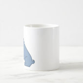 Minimale Französische Bulldogge Gestaltung Kaffeetasse (Mittel)