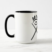 Minimale Freunde – Linienkunst Tasse (Links)