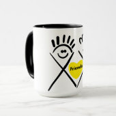 Minimale Freunde – Linienkunst Tasse (Vorderseite Links)