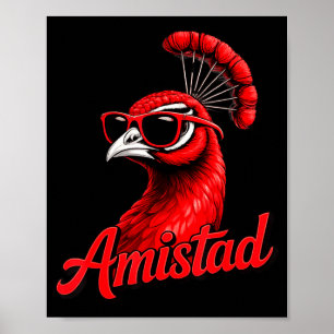 Minimale Freundschaftshaus-Schulgeist-Amistad Poster