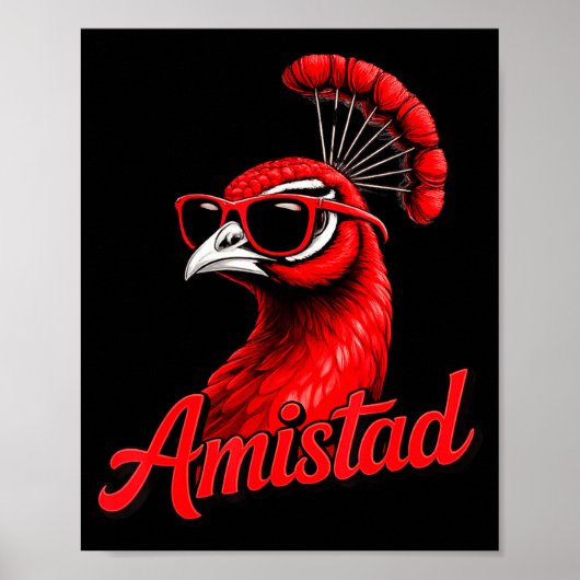 Minimale Freundschaftshaus-Schulgeist-Amistad Poster (Vorne)