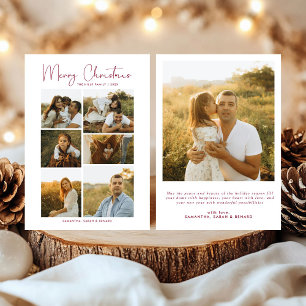 Minimale Frohe Weihnachten Schrift Familie 7 Fotos