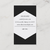 Minimale gebürstete visitenkarte (Rückseite)